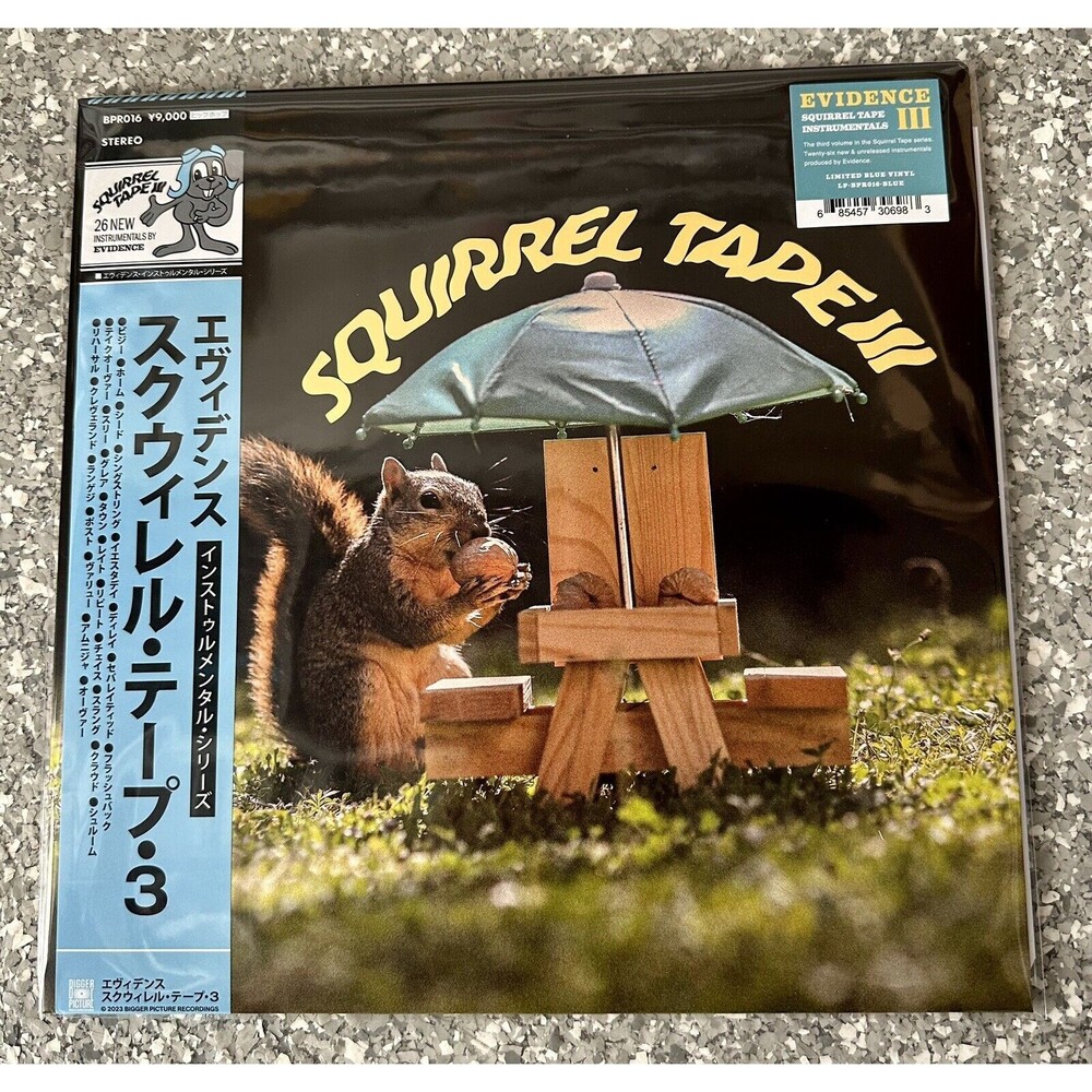 New Evidence SQUIRREL TAPE INSTRUMENTALS VOLUME 3 Picture Disc Vinyl LP IN HAND!